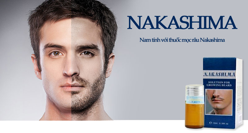 Thuốc mọc râu an toàn và hiệu quả Nakashima của Nhật